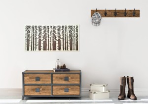 AŻUROWA DEKORACJA ŚCIENNA Z DREWNA, BRZOZY,  DWIE WARSTWY, RUSTYKALNA OZDOBA  NA ŚCIANĘ 