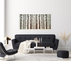 AŻUROWA DEKORACJA ŚCIENNA Z DREWNA, BRZOZY,  DWIE WARSTWY, RUSTYKALNA OZDOBA  NA ŚCIANĘ 