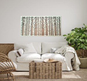 AŻUROWA DEKORACJA ŚCIENNA Z DREWNA, BRZOZY,  DWIE WARSTWY, RUSTYKALNA OZDOBA  NA ŚCIANĘ 