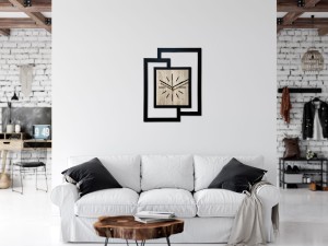 BELLE HORLOGE MURALE DÉCORATIVE AJOURÉE, MANDALA, NOIRE (1) (1) (1) (1) (1) (1) (1) (1) (1) (1) (1) (1)