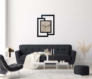 BELLE HORLOGE MURALE DÉCORATIVE AJOURÉE, MANDALA, NOIRE (1) (1) (1) (1) (1) (1) (1) (1) (1) (1) (1) (1)