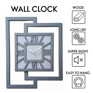 BELLE HORLOGE MURALE DÉCORATIVE AJOURÉE, MANDALA, NOIRE (1) (1) (1) (1) (1) (1) (1) (1) (1) (1) (1) (1)