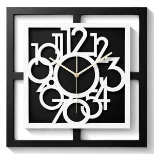 BELLE HORLOGE MURALE DÉCORATIVE AJOURÉE, MANDALA, NOIRE (1) (1) (1) (1) (1) (1) (1) (1) (1) (1) (1) (1) (1) (1) (1)