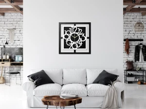BELLE HORLOGE MURALE DÉCORATIVE AJOURÉE, MANDALA, NOIRE (1) (1) (1) (1) (1) (1) (1) (1) (1) (1) (1) (1) (1) (1) (1)