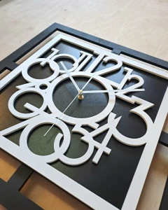 BELLE HORLOGE MURALE DÉCORATIVE AJOURÉE, MANDALA, NOIRE (1) (1) (1) (1) (1) (1) (1) (1) (1) (1) (1) (1) (1) (1) (1)