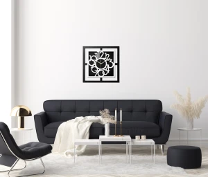 BELLE HORLOGE MURALE DÉCORATIVE AJOURÉE, MANDALA, NOIRE (1) (1) (1) (1) (1) (1) (1) (1) (1) (1) (1) (1) (1) (1) (1)