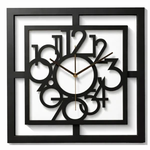 BELLE HORLOGE MURALE DÉCORATIVE AJOURÉE, MANDALA, NOIRE (1) (1) (1) (1) (1) (1) (1) (1) (1) (1) (1) (1) (1) (1) (1) (1)