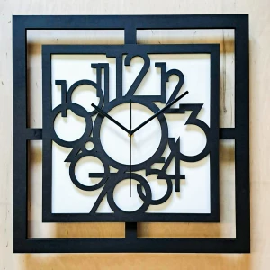 BELLE HORLOGE MURALE DÉCORATIVE AJOURÉE, MANDALA, NOIRE (1) (1) (1) (1) (1) (1) (1) (1) (1) (1) (1) (1) (1) (1) (1) (1)