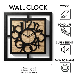 BELLE HORLOGE MURALE DÉCORATIVE AJOURÉE, MANDALA, NOIRE (1) (1) (1) (1) (1) (1) (1) (1) (1) (1) (1) (1) (1) (1) (1) (1) (1)