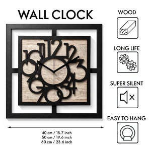 BELLE HORLOGE MURALE DÉCORATIVE AJOURÉE, MANDALA, NOIRE (1) (1) (1) (1) (1) (1) (1) (1) (1) (1) (1) (1) (1) (1) (1) (1) (1) (1)