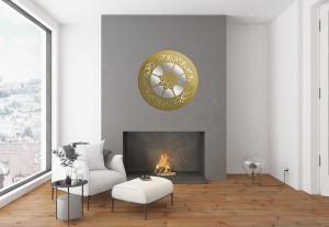 MIROIR DÉCORATIF AJOURÉ LILIANNE, 56 cm