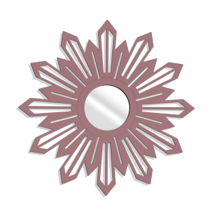 MIROIR DÉCORATIF AJOURÉ SUNBURST, 60 CM