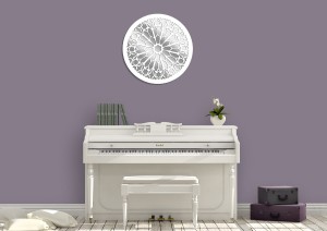 MIROIR GOTHIQUE DÉCORATIF NOTRE DAME, 56 cm