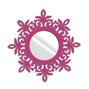 MIROIR DÉCORATIF AJOURÉ LAURENTINE,50 cm