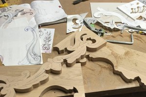 AŻUROWA DEKORACJA ŚCIENNA 3D, PANEL DEKORACYJNY, STRASBOURG, ORNAMENT, DYPTYK, BIAŁY