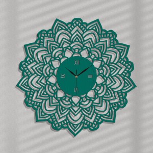 DEKORACYJNY ZEGAR AŻUROWY, KORONKA, VINTAGE,60 cm   