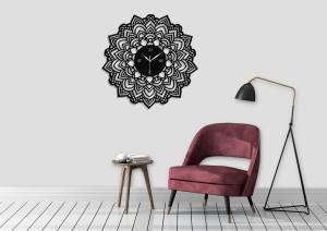 DEKORACYJNY ZEGAR AŻUROWY, KORONKA, VINTAGE,60 cm   