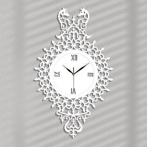 DEKORACYJNY, AŻUROWY ZEGAR ŚCIENNY,KONIE, VINTAGE