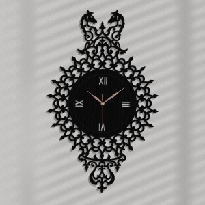 DEKORACYJNY, AŻUROWY ZEGAR ŚCIENNY,KONIE, VINTAGE