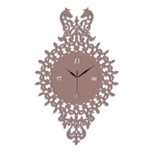 DEKORACYJNY, AŻUROWY ZEGAR ŚCIENNY,KONIE, VINTAGE
