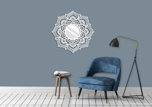 MIROIR DÉCORATIF AJOURÉ MANDALA, 65 cm
