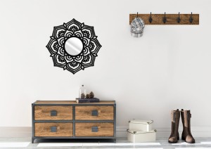 MIROIR DÉCORATIF AJOURÉ MANDALA, 65 cm