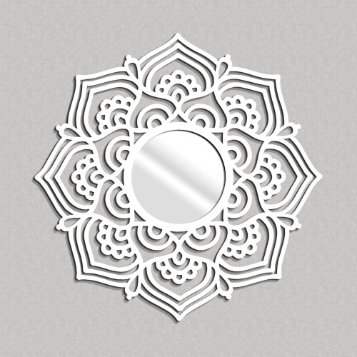 MIROIR DÉCORATIF AJOURÉ MANDALA, 65 cm