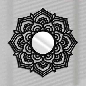 MIROIR DÉCORATIF AJOURÉ MANDALA, 65 cm