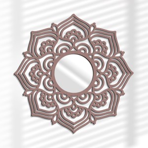 MIROIR DÉCORATIF AJOURÉ MANDALA, 65 cm