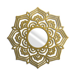 MIROIR DÉCORATIF AJOURÉ MANDALA, 65 cm