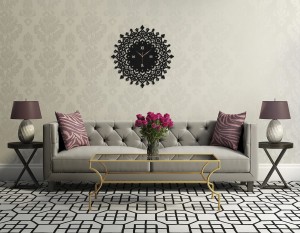 DEKORACYJNY, AŻUROWY ZEGAR VINTAGE, FRENCH STYLE