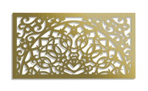 DEKORACYJNY PANEL AŻUROWY, MOROCCO, ORIENT STYLE,DEKORACJA ŚCIENNA 3D, ORNAMENT 63 x 120 cm, BIAŁY