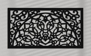 DEKORACYJNY PANEL AŻUROWY, MOROCCO, ORIENT STYLE,DEKORACJA ŚCIENNA 3D, ORNAMENT 63 x 120 cm, BIAŁY