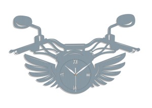 DEKORACYJNY, AŻUROWY ZEGAR, MOTOCYKL, PREZENT DLA MOTOCYKLISTY