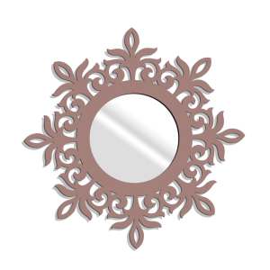 MIROIR DÉCORATIF AJOURÉ LAURENTINE,50 cm