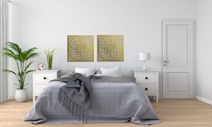 AŻUROWY PANEL DEKORACYJNY, MAROKAŃSKA ROZETA, DEKORACJA ŚCIENNA 3D,ORNAMENT, DYPTYK, CZARNY