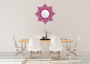 MIROIR DÉCORATIF AJOURÉ LAURENTINE,50 cm