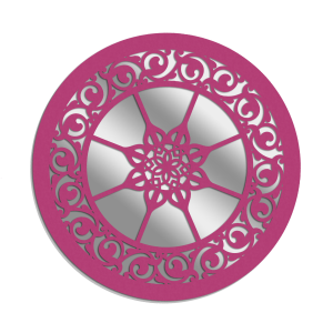 MIROIR DÉCORATIF AJOURÉ LILIANNE, 56 cm