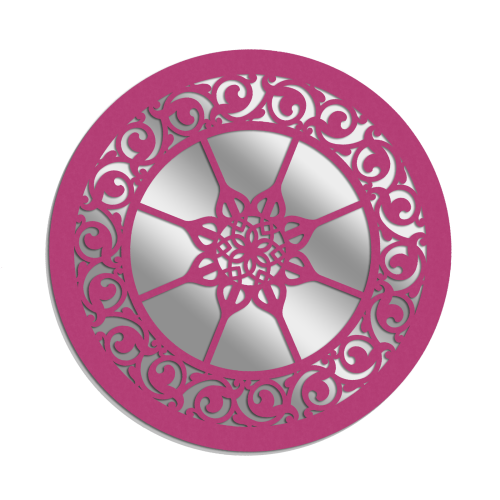 MIROIR DÉCORATIF AJOURÉ LILIANNE, 56 cm