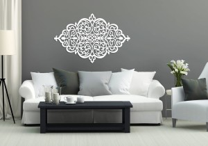 AŻUROWY PANEL DEKORACYJNY, ARABESKA, STYL MAROKAŃSKI, ORNAMENT, DEKORACJA ŚCIENNA 3D, BIAŁY