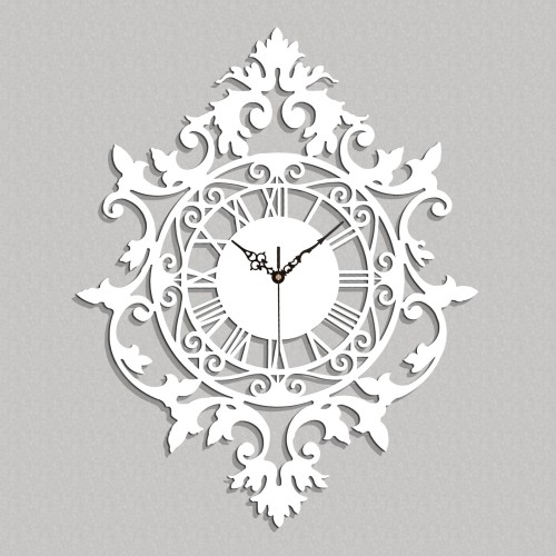 Dekoracyjny zegar ażurowy BENEDICT, VINTAGE STYLE 50 x 62 cm