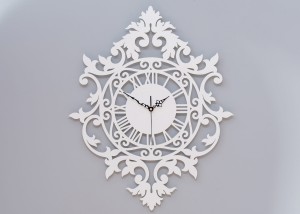 Dekoracyjny zegar ażurowy BENEDICT, VINTAGE STYLE 50 x 62 cm