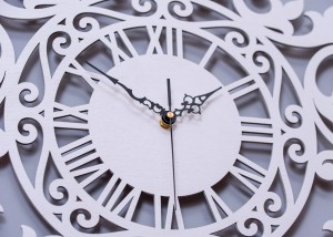 Dekoracyjny zegar ażurowy BENEDICT, VINTAGE STYLE 50 x 62 cm