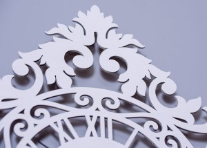 Dekoracyjny zegar ażurowy BENEDICT, VINTAGE STYLE 50 x 62 cm