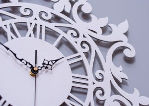 Dekoracyjny zegar ażurowy BENEDICT, VINTAGE STYLE 50 x 62 cm