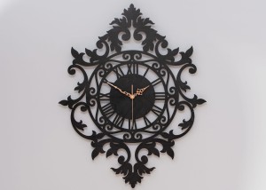 Dekoracyjny zegar ażurowy BENEDICT, VINTAGE STYLE 50 x 62 cm