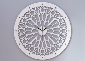 Dekoracyjny zegar ażurowy, NOTRE DAME, GOTHIC STYLE, VINTAGE, 60 cm 