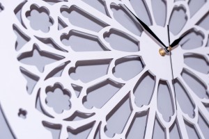 Dekoracyjny zegar ażurowy, NOTRE DAME, GOTHIC STYLE, VINTAGE, 60 cm 