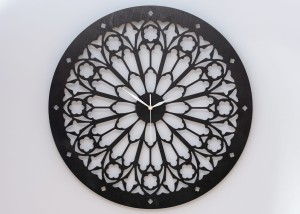 Dekoracyjny zegar ażurowy, NOTRE DAME, GOTHIC STYLE,60 cm 