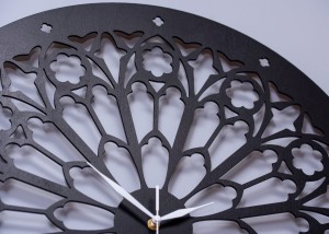 Dekoracyjny zegar ażurowy, NOTRE DAME, GOTHIC STYLE,60 cm 